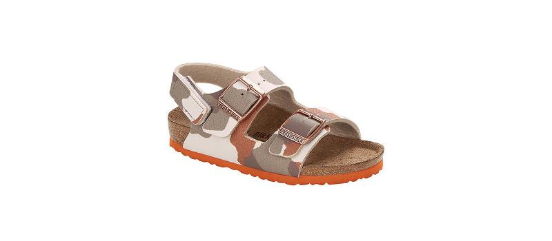 Milano Birkenstock Birko-flor Narrow Detske Červené Maskacove | SK 435ZUT